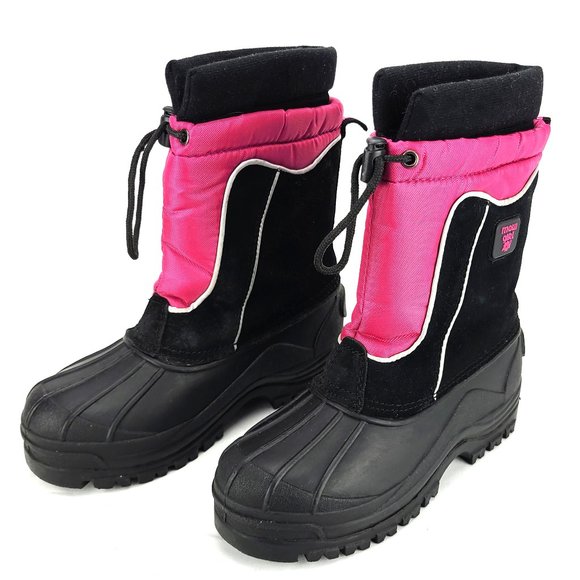 Maui Girl | Shoes | Maui Girls Pinkblack Snow Boots Youth Size 4 | Poshmark